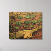 Toile Oliviers de Van Gogh sur un versant de colline (Recto)