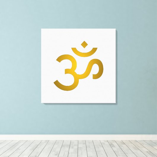 Toile Om devanagari  (Insitu (Plancher de Bois))
