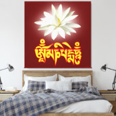 Toile Om mani padme mantra (Insitu(Chambre))