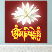 Toile Om mani padme mantra (Insitu (Plancher de Bois))