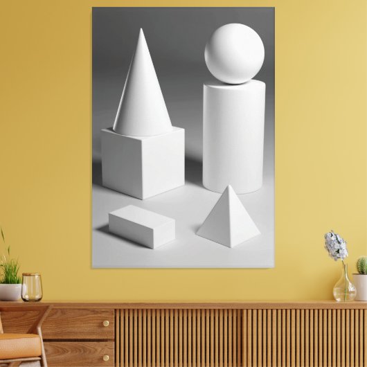 Toile Ombrage géométrique des formes (Insitu(Salon))