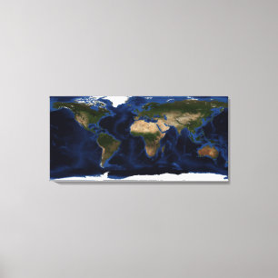 Toile Ombrage topographique et bathymétrique de la