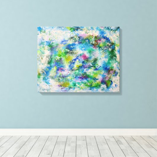 Toile Ombre d'art Abstraite 16x20 (Insitu (Plancher de Bois))