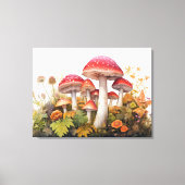 Toile Ombre de champignons de la forêt enchantée (Recto)