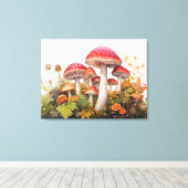 Toile Ombre de champignons de la forêt enchantée (Insitu (Plancher de Bois))
