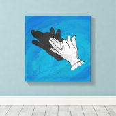Toile Ombre de loup sur bleu (Insitu (Plancher de Bois))