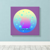 Toile Ombre unicorne avec gratitude (Insitu (Plancher de Bois))