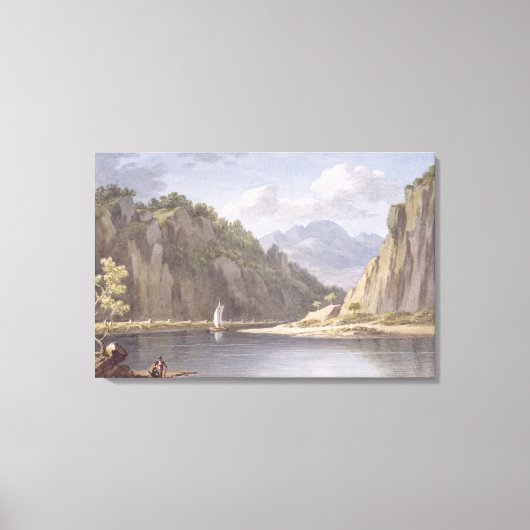 Toile On the River Elbe, near Lowosiege à Saxony, plate (Recto)