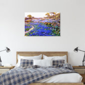 Toile Onderdonk - Bluebonnets à Twilight (Insitu(Chambre))
