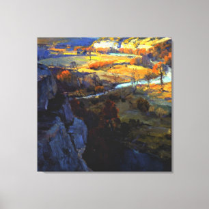 Toile Onderdonk - Falaises sur la Guadalupe