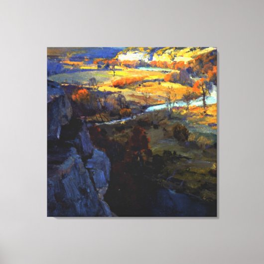 Toile Onderdonk - Falaises sur la Guadalupe (Recto)