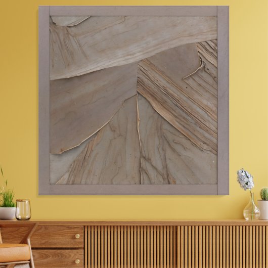 Toile Ondes rustiques (Insitu(Salon))