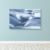 Toile Onduler les bancs de neige et le ruisseau gelé (Insitu (Plancher de Bois))