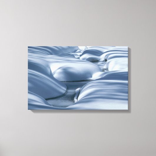 Toile Onduler les bancs de neige et le ruisseau gelé 2 (Recto)