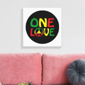 Toile One Love, Reggae design (Insitu(Salon))