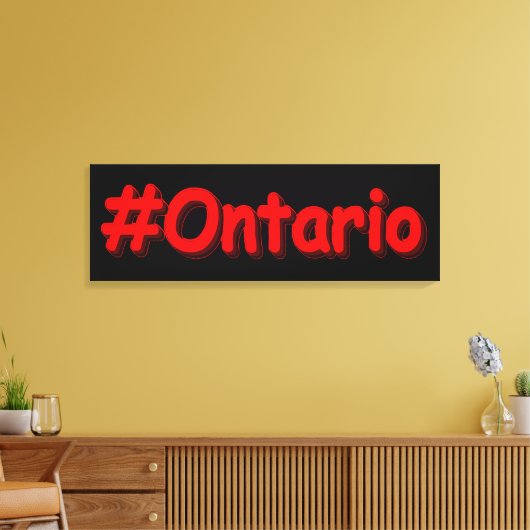 Toile "#Ontario" Joli design. Commandez dès maintenant  (Insitu(Salon))