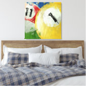 Toile Onze et un billard Abstrait (Insitu(Chambre))