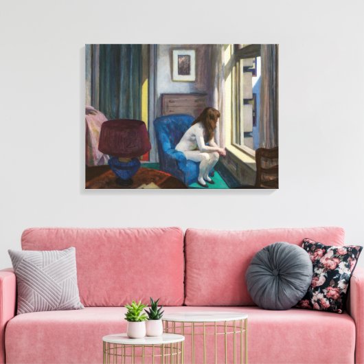 Toile Onze heures | Edward Hopper | (Insitu(Salon))