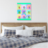Toile Op Art - Bichon Frise (Insitu(Chambre))