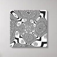 Op art noir et blanc tourbillon
