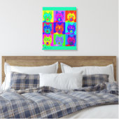 Toile Op Art - West Highland Terrier (Insitu(Chambre))