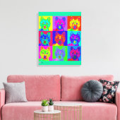 Toile Op Art - West Highland Terrier (Insitu(Salon))