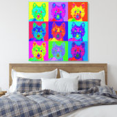 Toile Op Art - West Highland Terrier (Insitu(Chambre))