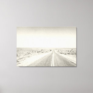 Toile Open Road Desert Photographie Artiste de l'art Imp