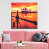 Toile Opéra de Sydney Australie Orange Sky (Insitu(Salon))