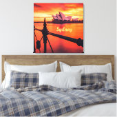 Toile Opéra de Sydney Australie Orange Sky (Insitu(Chambre))