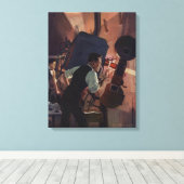 Toile Opérateur de projection de cinéma, entreprise vint (Insitu (Plancher de Bois))