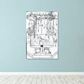 Toile Operating table and surgical instruments, from 'Da (Insitu (Plancher de Bois))