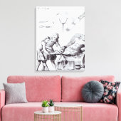 Toile Opération chirurgicale pour amputer une jambe (Insitu(Salon))