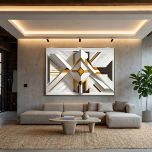 Toile Opulence Géométrique