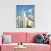 Toile Oquirrh Mountain Utah Temple Painting™ LDS Canvas (Insitu(Salon))