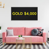 Toile Or $4,000 Fête du marché (Insitu(Salon))