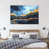 Toile Or bleu (Insitu(Chambre))