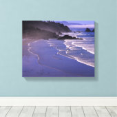 Toile OR, côte de l'Oregon, Ecola SP, Indian Beach avec (Insitu (Plancher de Bois))