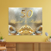Toile Or du 50e anniversaire du Mariage Mariage d'or (Insitu(Salon))