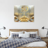 Toile Or du 50e anniversaire du Mariage Mariage d'or (Insitu(Chambre))