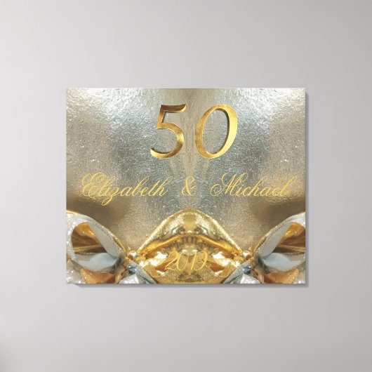 Toile Or du 50e anniversaire du Mariage Mariage d'or (Recto)