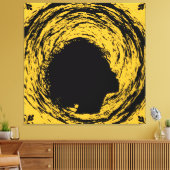 Toile Or et noir (Insitu(Salon))