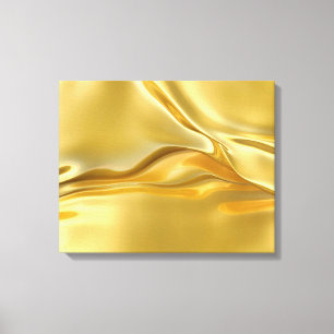 Toile Or liquide Abstrait