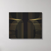 Toile Or, noir, élégant, cool, art de ligne tendance uni (Recto)