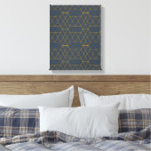 Toile Or, simple, moderne, cool, lignes tendance géométr (Insitu(Chambre))