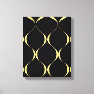 Toile Or, simple, moderne, luxueux graphisme ondulé