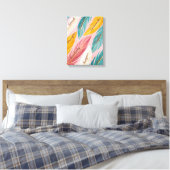 Toile or turquoise rose moderne (Insitu(Chambre))