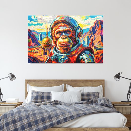 TOILE ORANG-OUTAN DE L'ESPACE -5 (Insitu(Chambre))