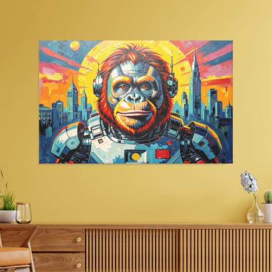 TOILE ORANG-OUTAN DE L'ESPACE -6 (Insitu(Salon))