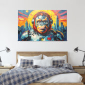 TOILE ORANG-OUTAN DE L'ESPACE -6 (Insitu(Chambre))